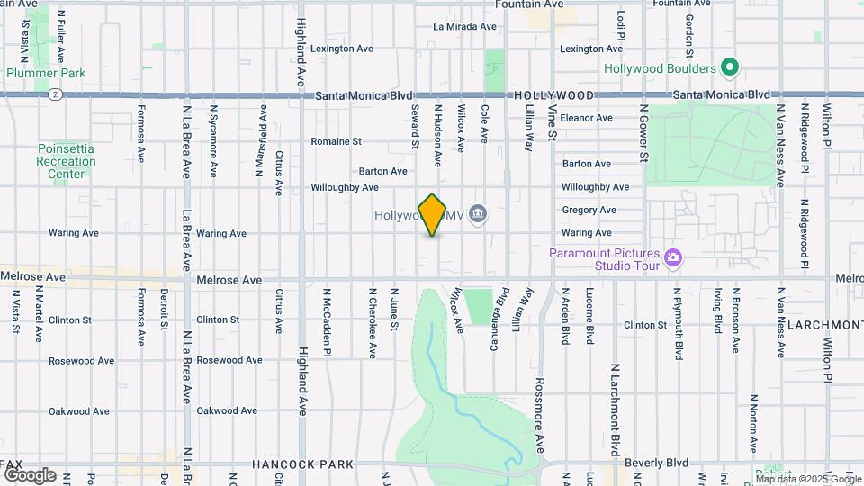 749 N Hudson Ave Map and Location Details