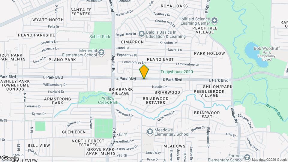 2612 E Park Blvd Map and Location Details