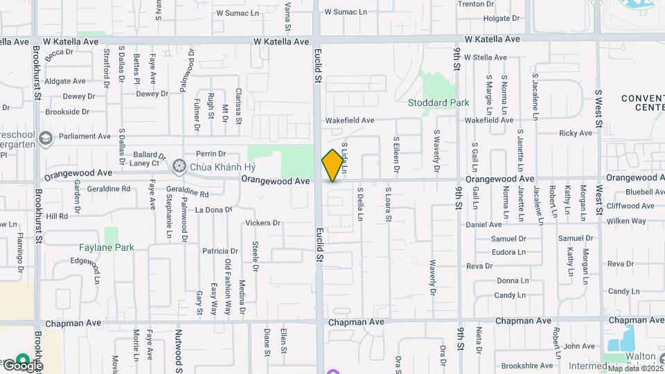 1676 W Orangewood Ave Map and Location Details