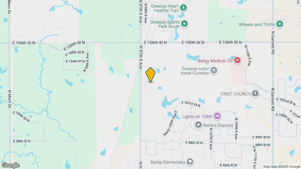 10402 N 99th E Ave Map and Location Details