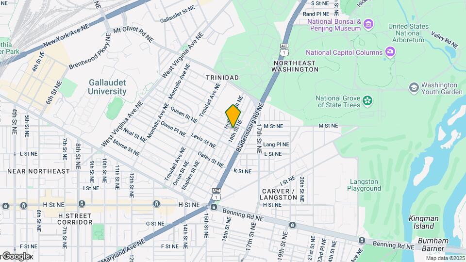 1120-1136 16th St NE Mapa y Detalles de la Ubicación