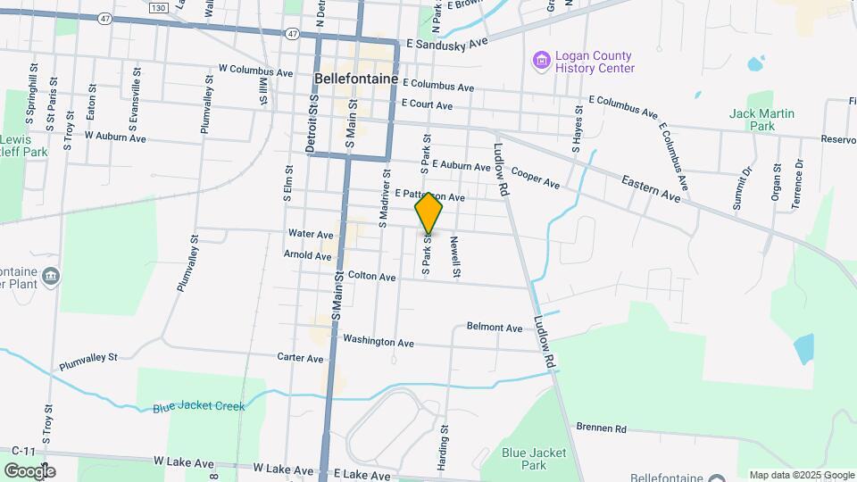 525 S Park St Mapa y Detalles de la Ubicación