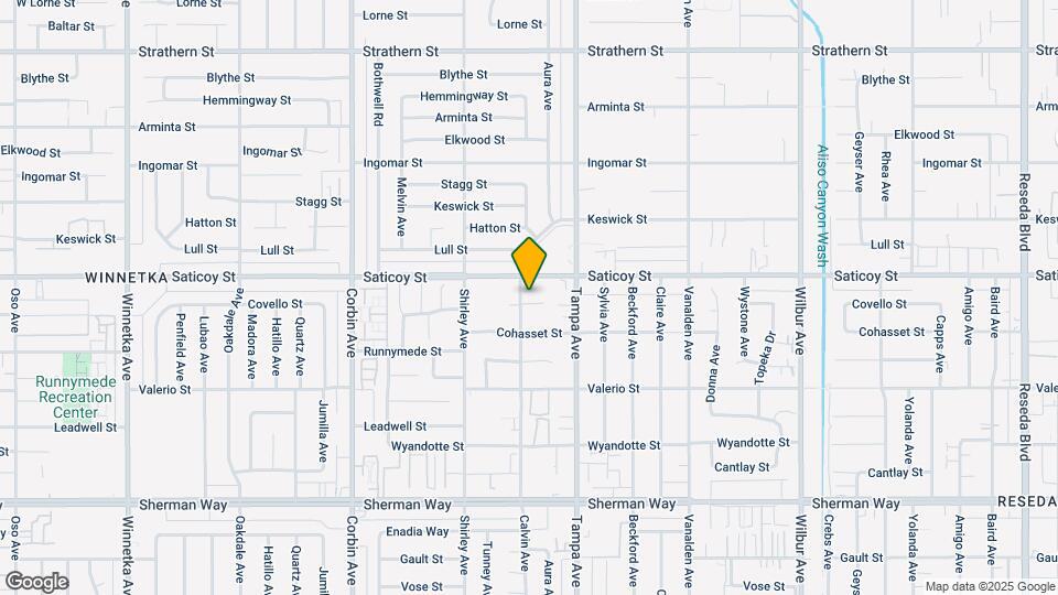 7538 Calvin Ave Map and Location Details