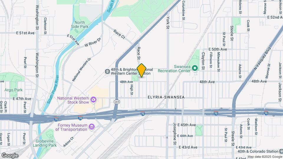 4800 Race St Map and Location Details
