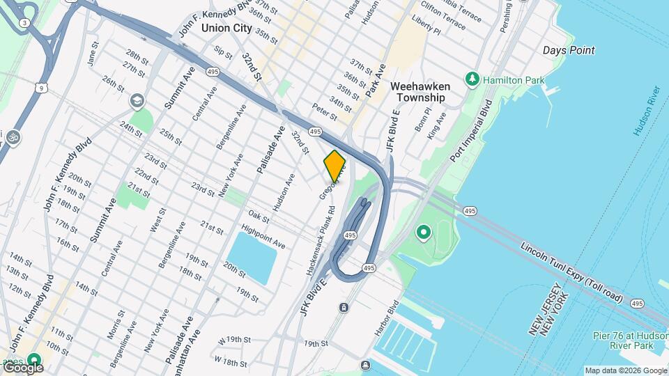 572 Gregory Ave Map and Location Details