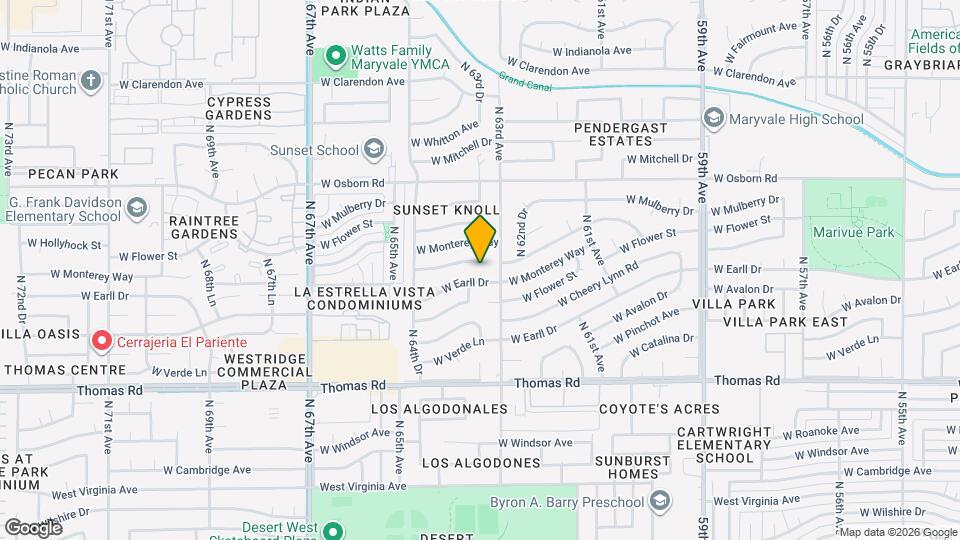 6321 W Cheery Lynn Rd Map and Location Details