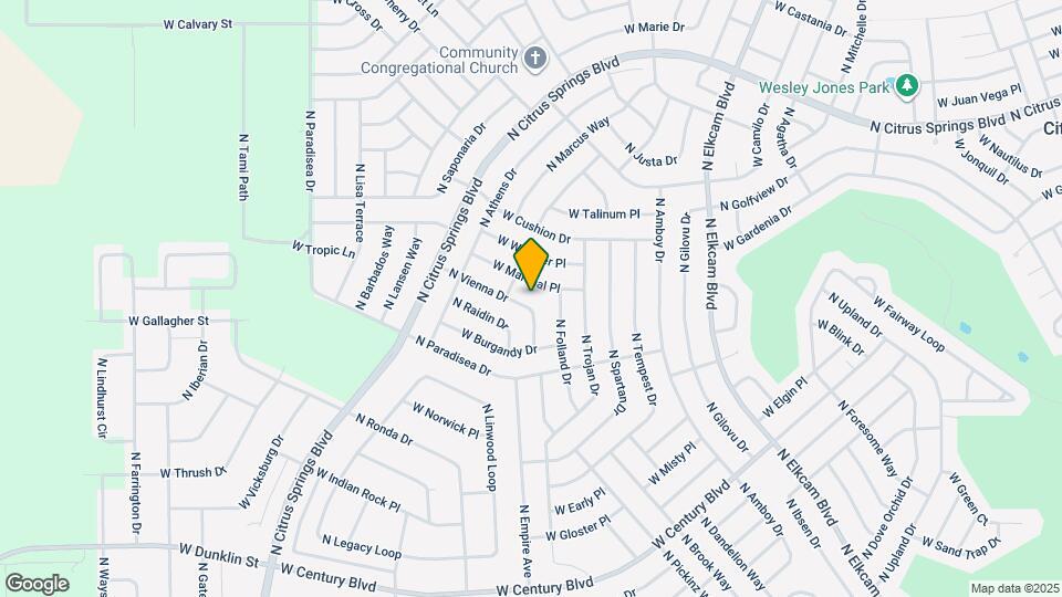 8833 N Vienna Dr Map and Location Details