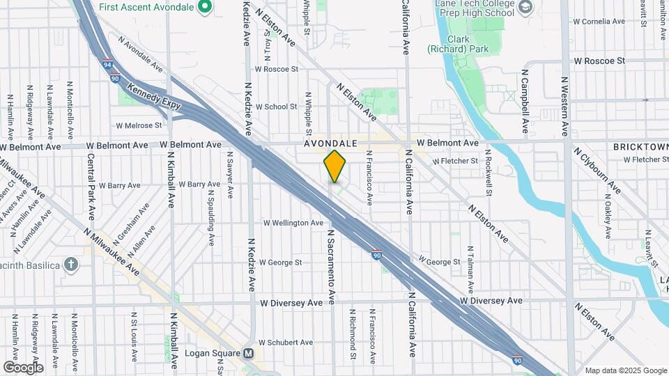 2963 W Nelson St, Unit Three Map and Location Details