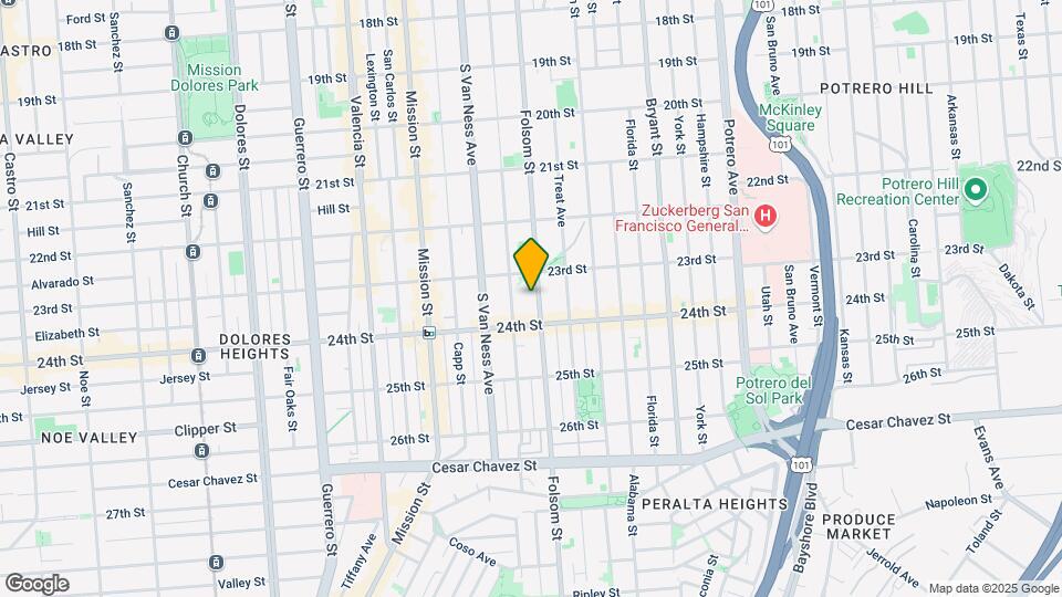 2750 Folsom St Map and Location Details