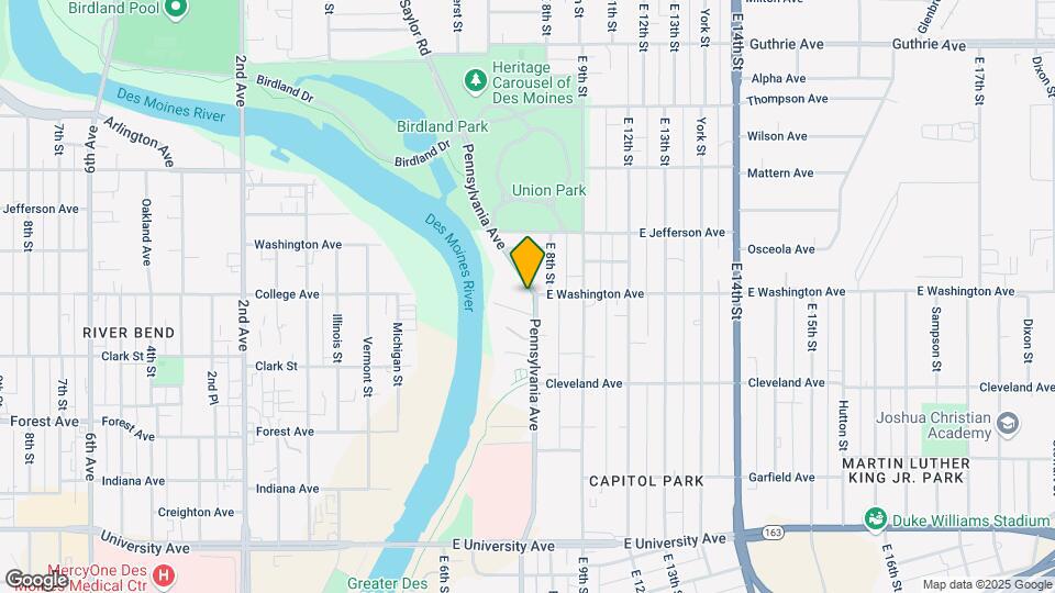 1542 Pennsylvania Ave Map and Location Details