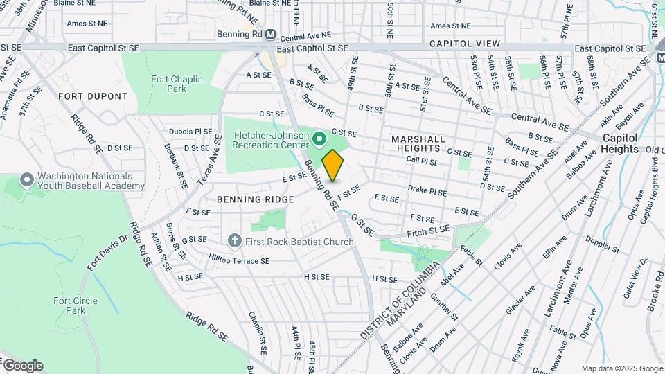 4724 Benning Rd SE Mapa y Detalles de la Ubicación