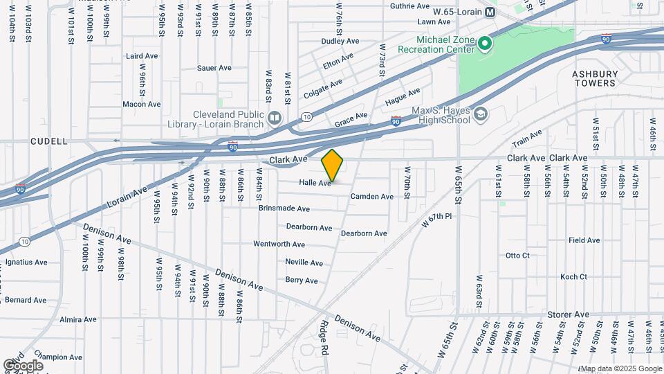 7505 Halle Ave Map and Location Details