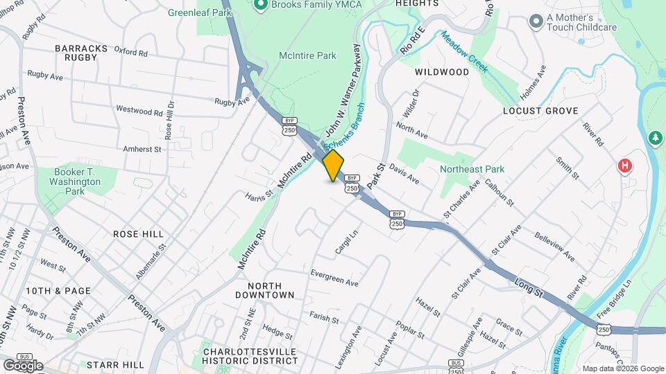 502 Park Hill Map and Location Details