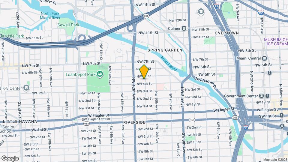 420 NW 11th Ave Map and Location Details