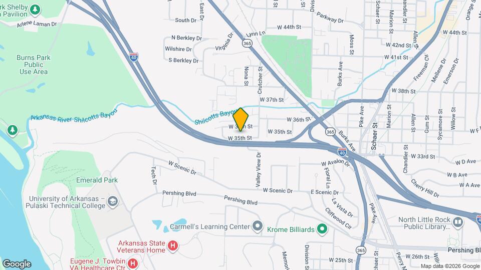 1805 W 35th St Map and Location Details