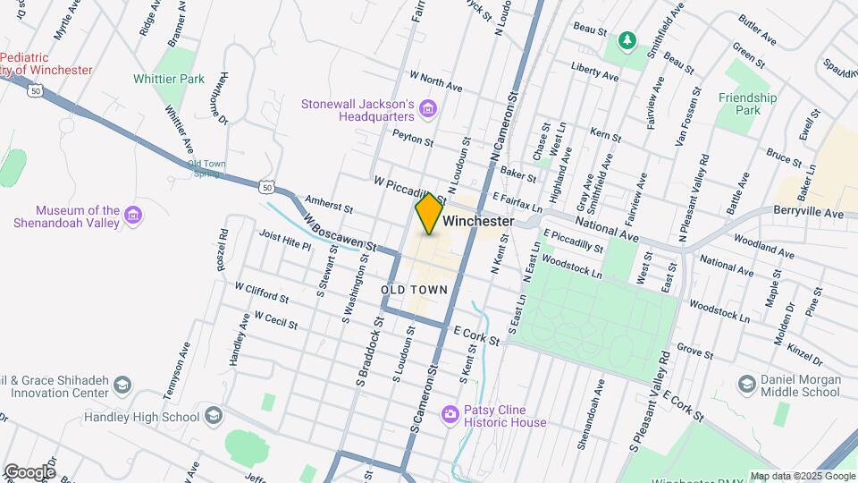 105 N Loudoun St Map and Location Details