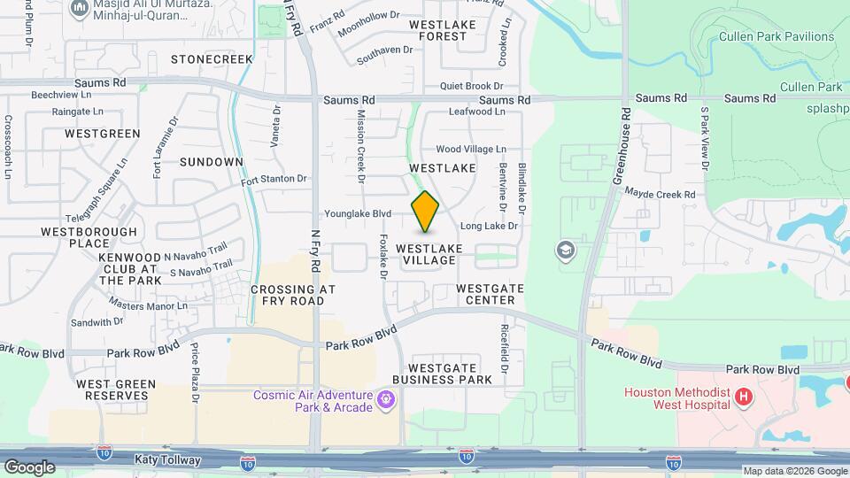 19522 Lake Hollow Ln Map and Location Details