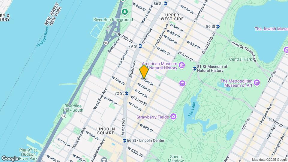 150 W 75th St Map and Location Details