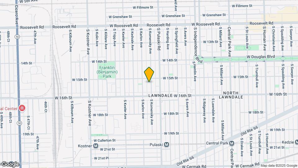 1516 S Komensky Ave Map and Location Details