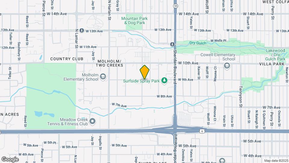 890 Depew St Map and Location Details