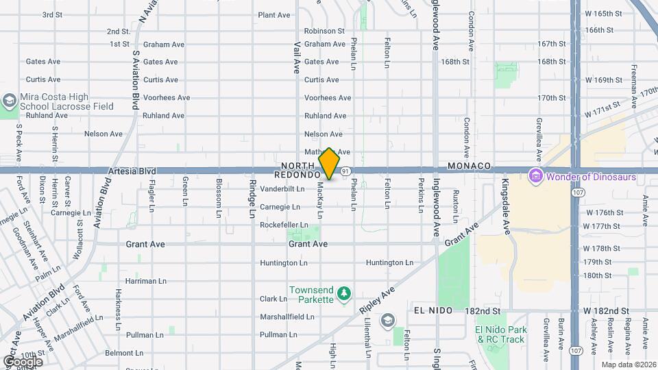 2405 Vanderbilt Ln Map and Location Details