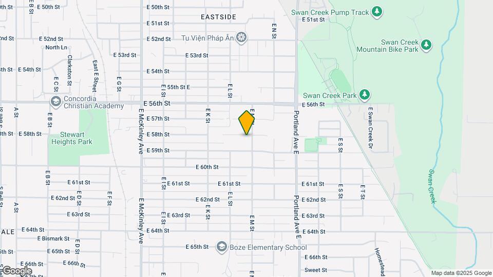 1226 E 58th St Map and Location Details