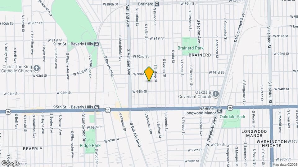 9335 S Laflin St Map and Location Details