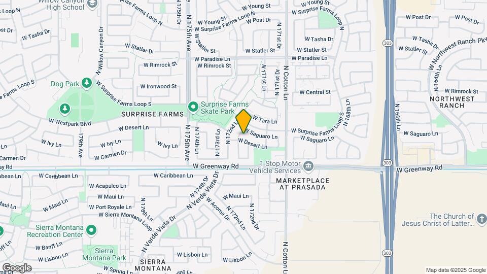 17234 W Desert Ln Map and Location Details