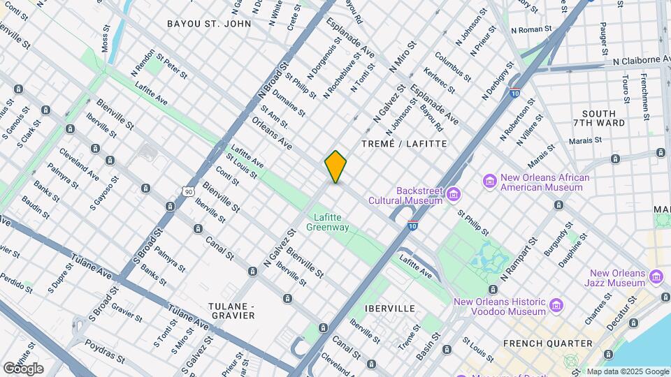 701 N Galvez St Map and Location Details