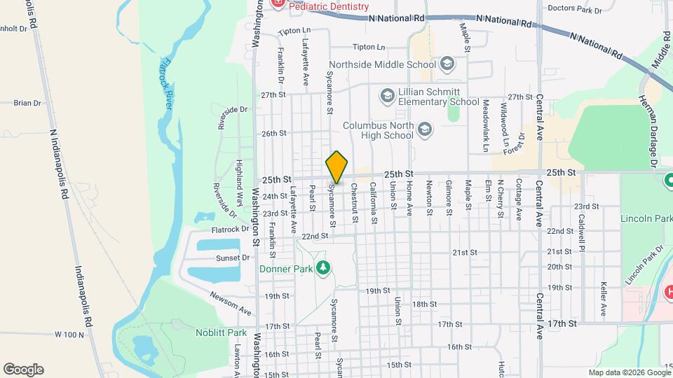 2405 Sycamore St Map and Location Details