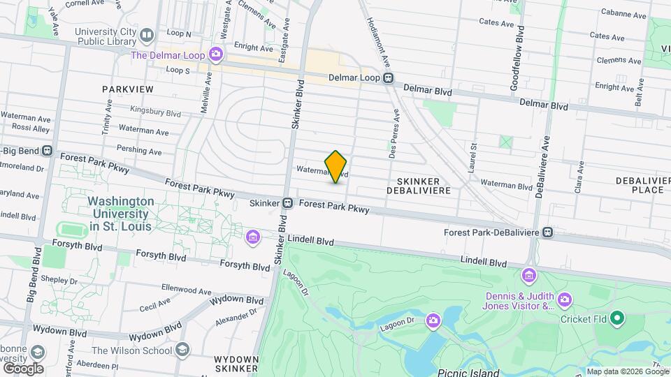 6115 Pershing Ave, Unit #1 Mapa y Detalles de la Ubicación