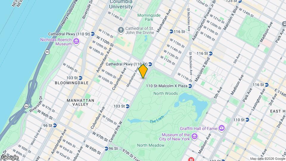 Central Park West, Unit 4A Mapa y Detalles de la Ubicación