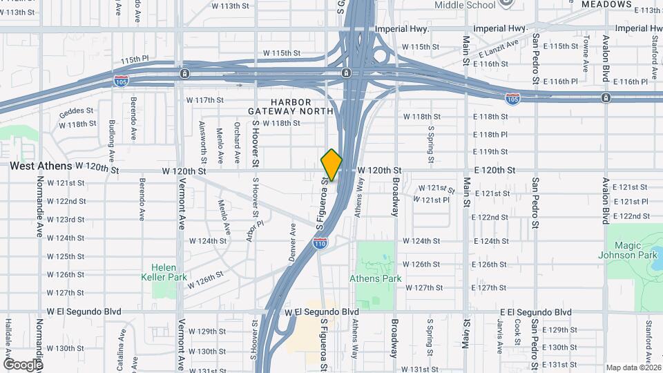 12028 S Figueroa St Mapa y Detalles de la Ubicación