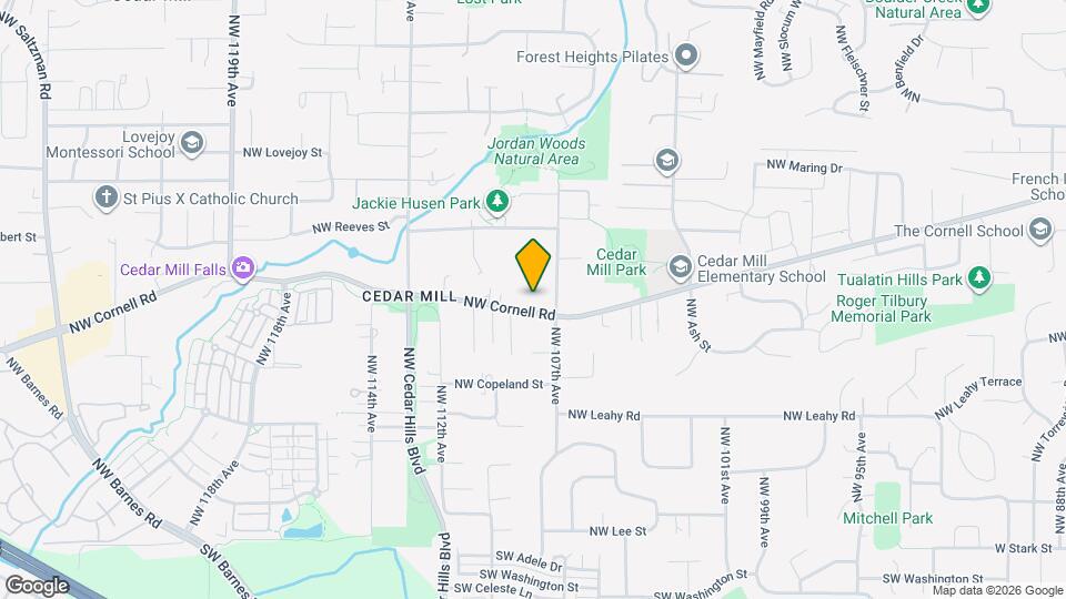 10805 NW Cornell Rd Mapa y Detalles de la Ubicación