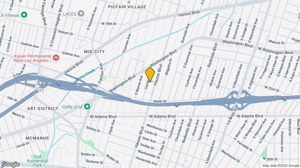 2300 Carmona Ave Map and Location Details