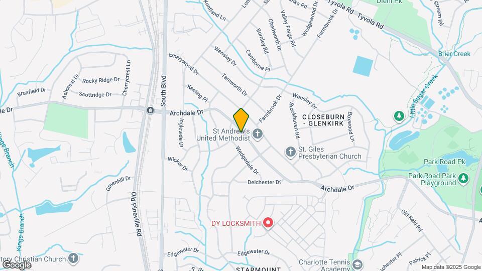 1828 Archdale Dr Map and Location Details