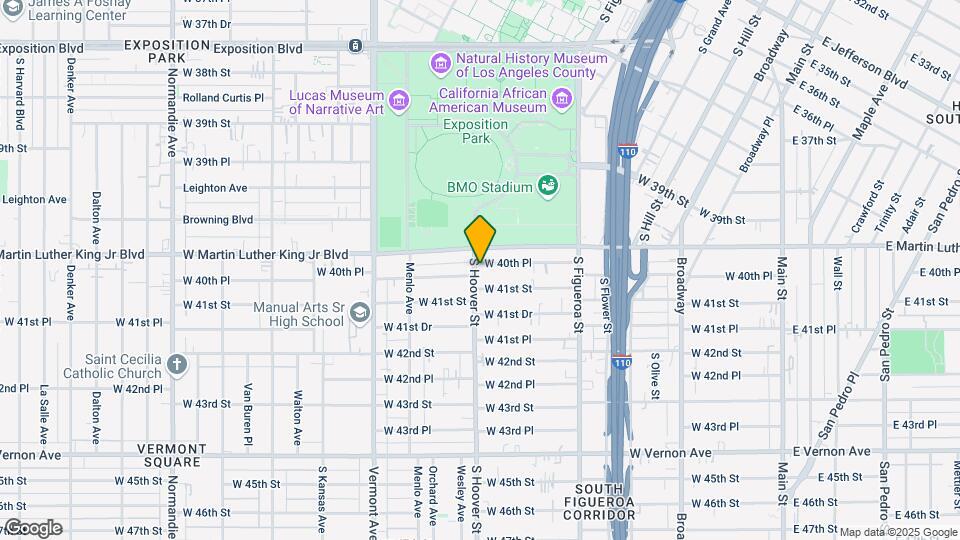 4040-4060 S Hoover St Map and Location Details