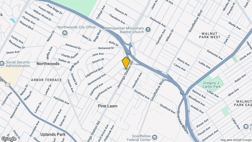 6200 Flint Ave Map and Location Details