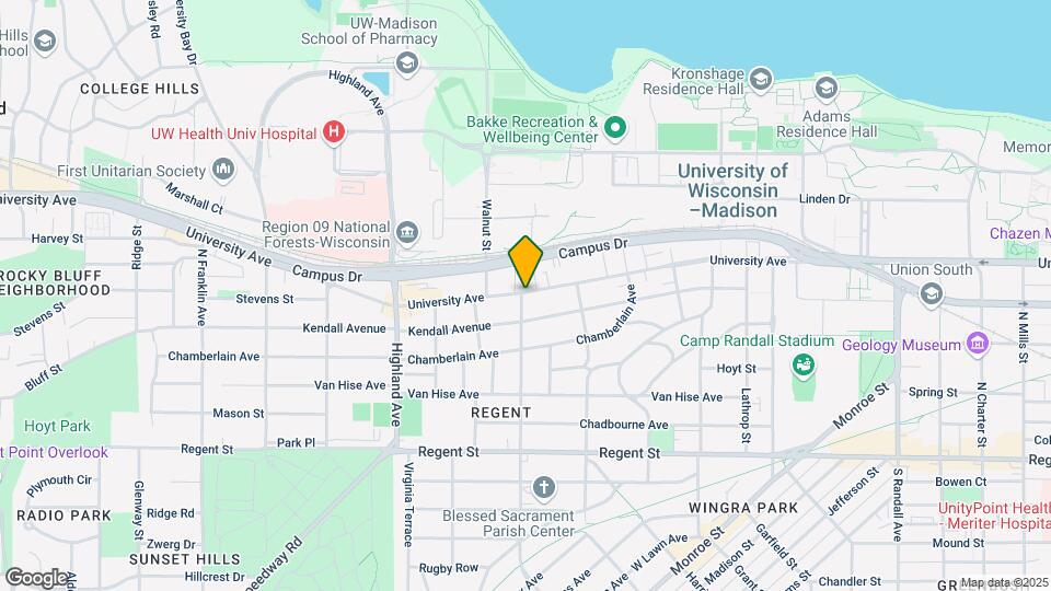 2143 University Ave, Unit #1 Map and Location Details