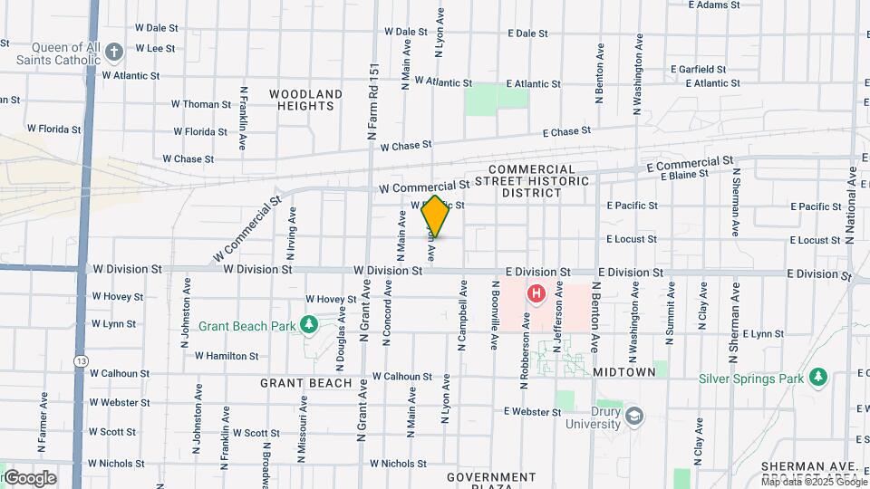 1528 N Lyon Ave Mapa y Detalles de la Ubicación