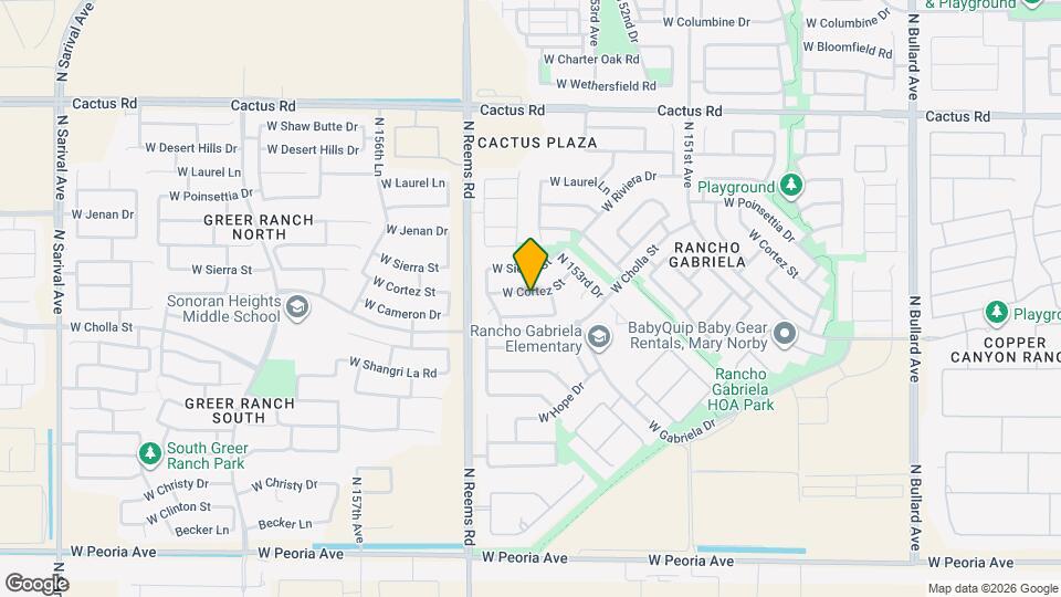 15439 W Cortez St Map and Location Details