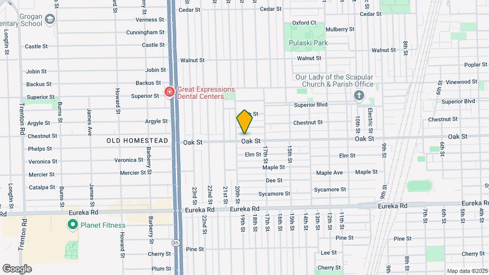 1790 Oak St Map and Location Details