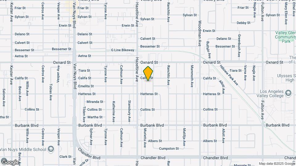 5844 Murietta Ave Mapa y Detalles de la Ubicación