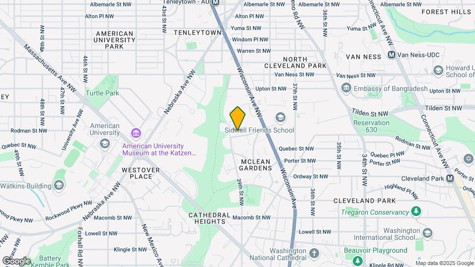 3895 Rodman St NW Map and Location Details