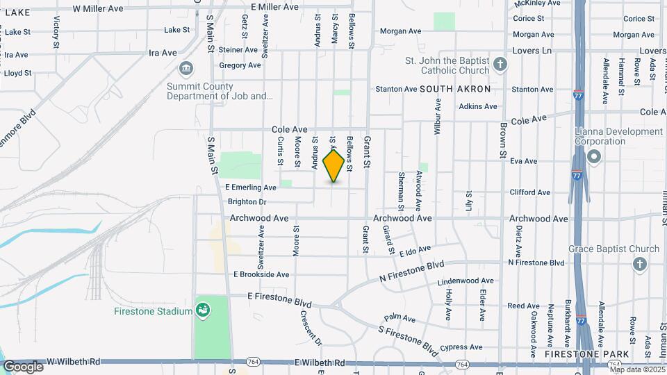 1425 Marcy St, Unit Up Map and Location Details