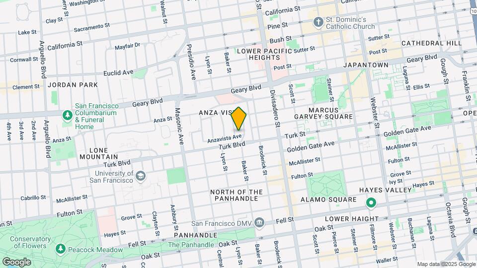 40 Anzavista Avenue Map and Location Details