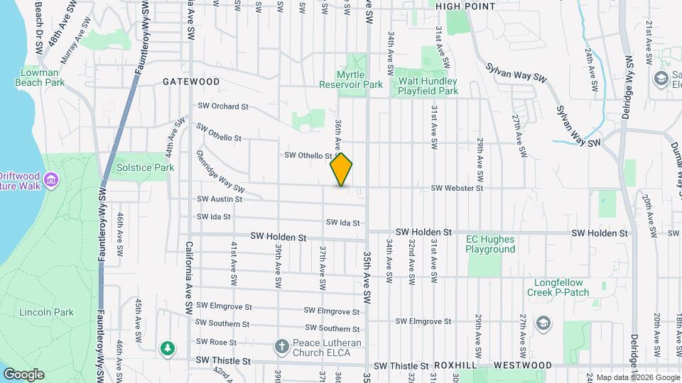 3533 SW Webster St Map and Location Details