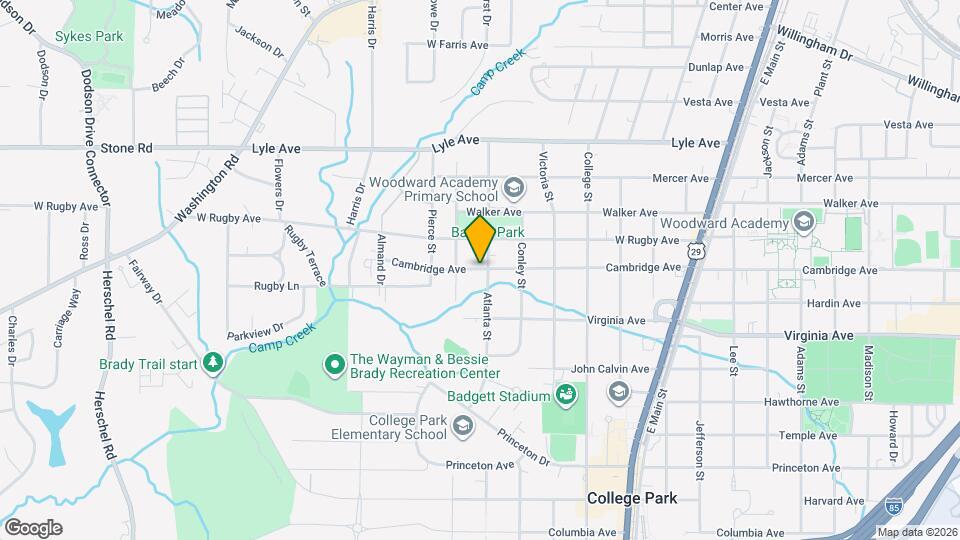 2040 Cambridge Ave Map and Location Details