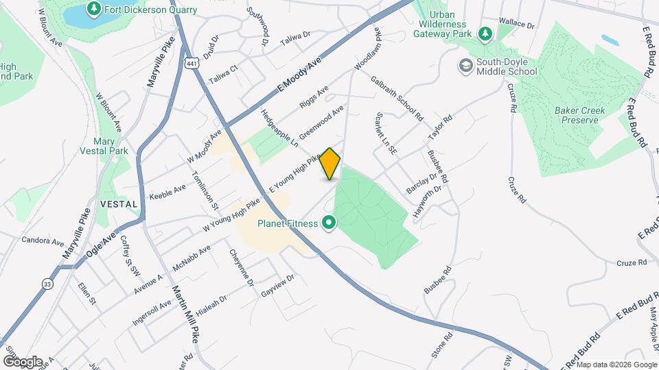 4503 Woodlawn Pike Mapa y Detalles de la Ubicación