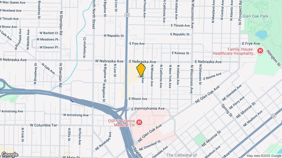 1711 N Peoria Ave Mapa y Detalles de la Ubicación